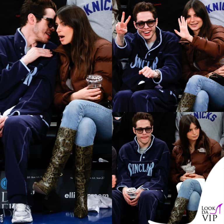 emily ratajkowski e pete davidson confermano le voci di love story: eccoli alla partita Nba