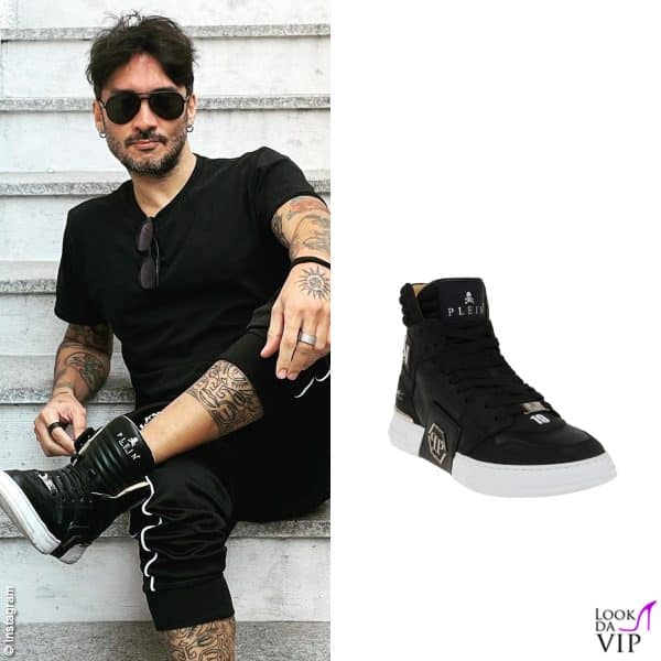 sneakers Philipp Plein per Fabrizio Moro 