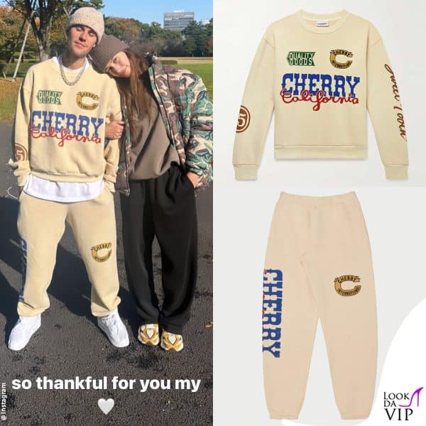 Justin Bieber con una tuta Cherry LA