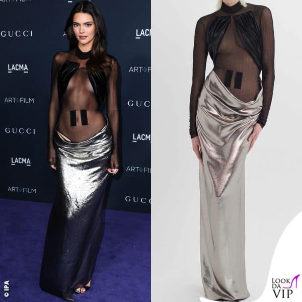 Kendall Jenner trasparente ai Lacma in Burc Akyol