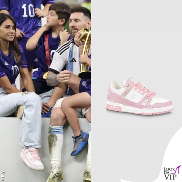 Antonela Roccuzzo, sneakers Louis Vuitton (970 euro)