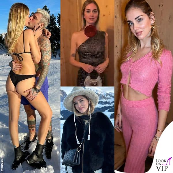 i look di Chiara Ferragni in montagna per Natale