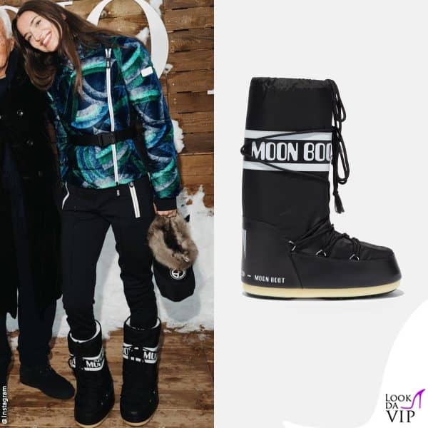piumino Giorgio Armani e doposci Moon Boot per Gabrielle Caunesil 
