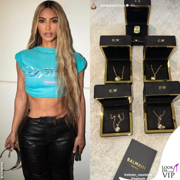 Kim Kardashian ha ricevuto un sacco di regali: ecco i gioielli spediti dall'amico Oliver Rousteing 