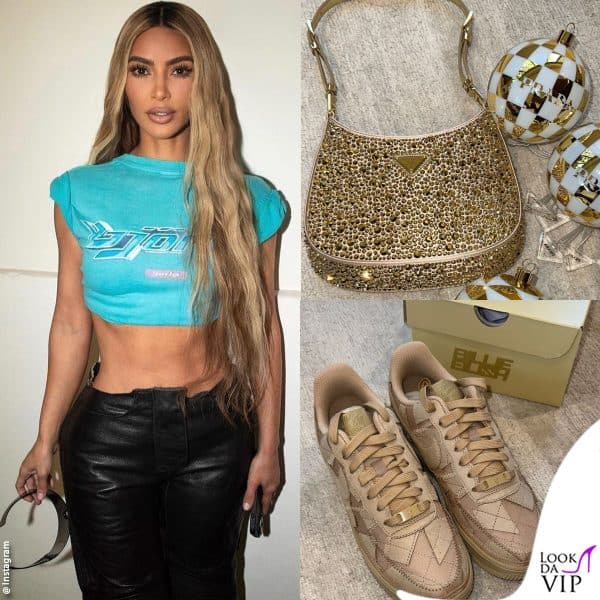 Kim ha ricevuto anche una luccicante borsa di Prada e le sneakers create da Billie Eilish per Nike 