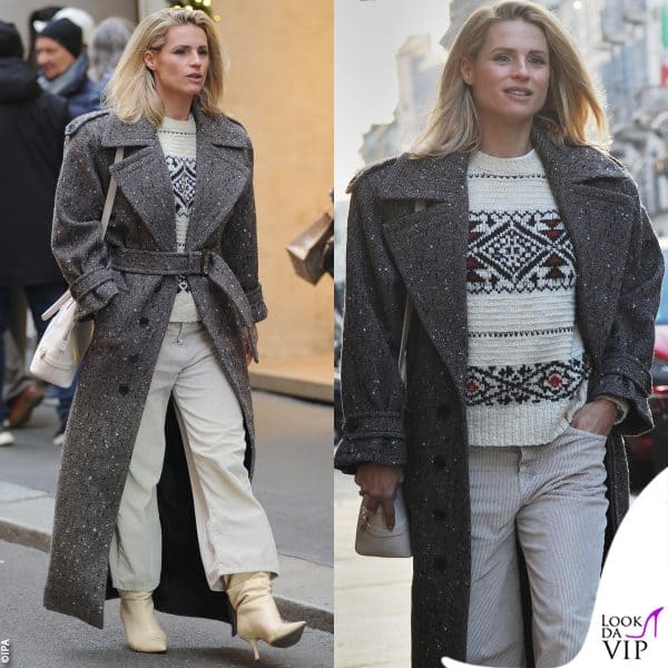 Michelle Hunziker in centro a Milano 