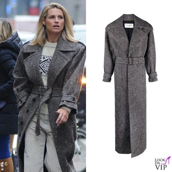 Il cappotto di Michelle è Saint Laurent