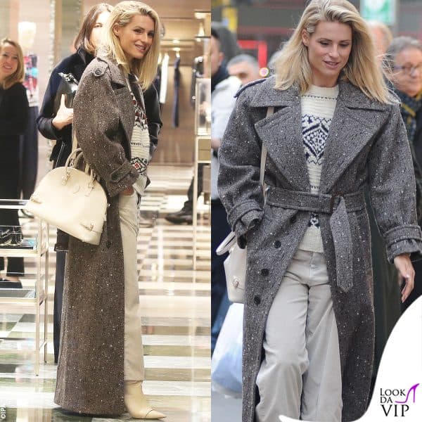 michelle hunziker fa shopping da armani a milano