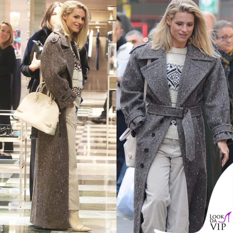 michelle hunziker fa shopping da armani a milano
