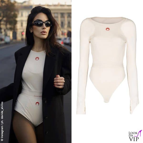 Rosa Perrotta, body Marine Serre (280 euro)
