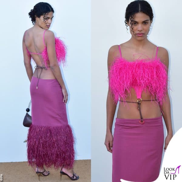 fucsia e piume per Tina 