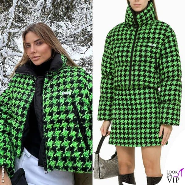 Veronica Ferraro con giubbotto MSGM