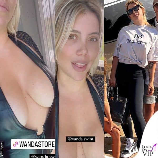 wanda nara, vita da single in costume e look firmati