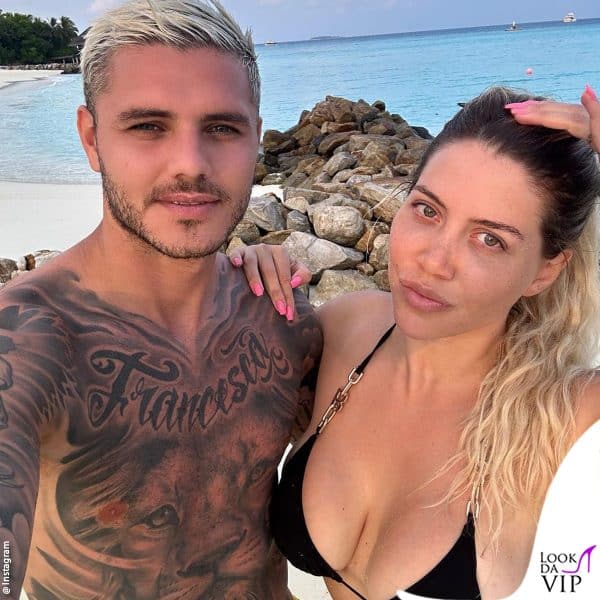 Mauro Icardi e Wanda Nara a novembre alle Maldive 