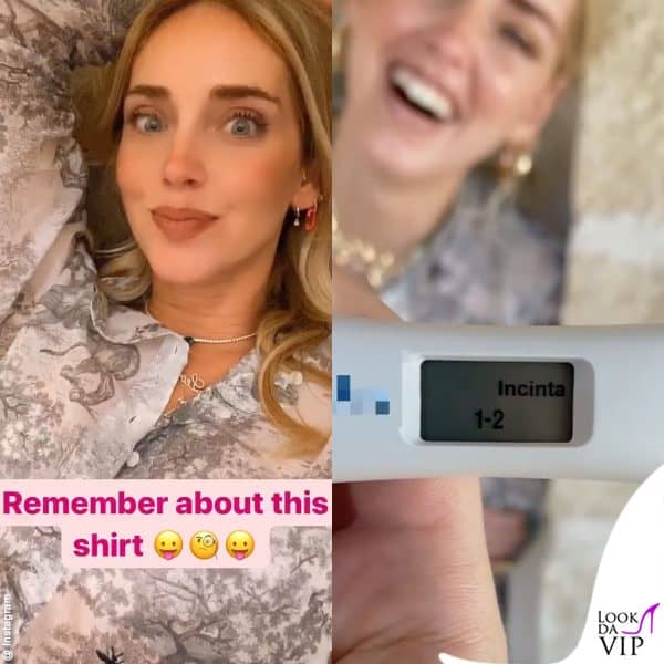 Chiara indossava Dior anche quando ha scoperto di essere incinta per la seconda volta 