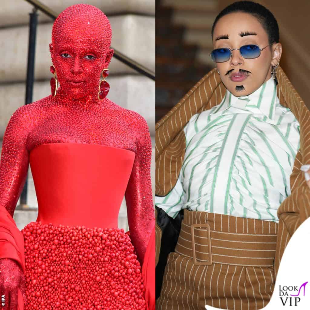 Doja Cat PFW 2023 sfilate