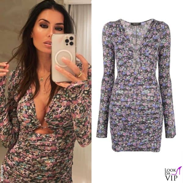 tutta fiori nel vestito Isabel Marant 