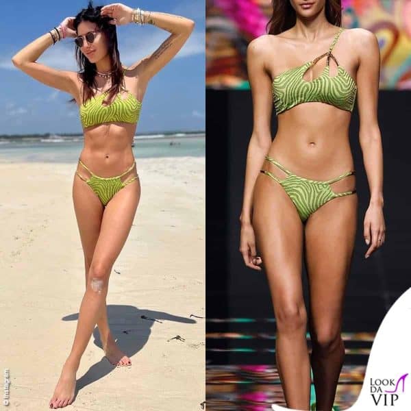 in spiaggia con un costume Miss Bikini 