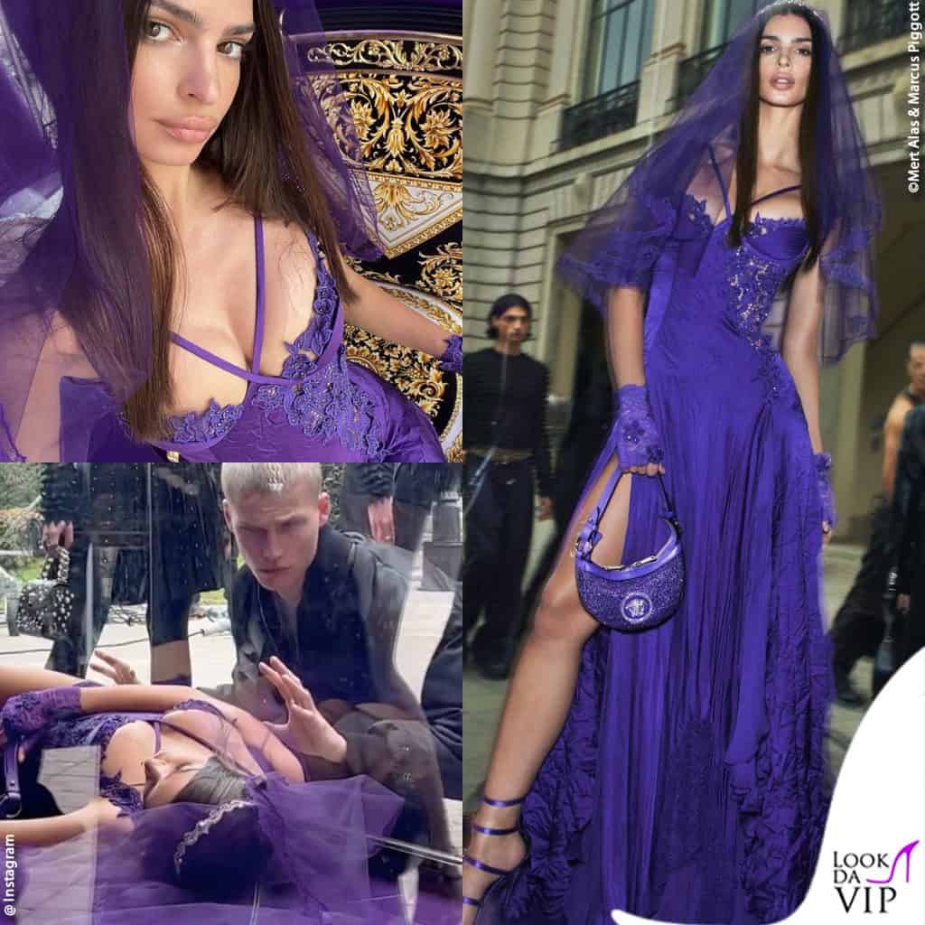 le immagini della campagna versace con emily ratajkowski