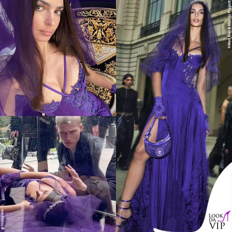 le immagini della campagna versace con emily ratajkowski