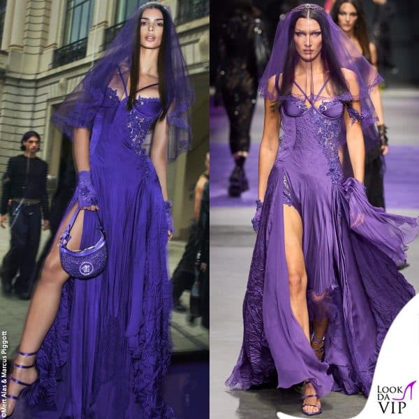 in sfilata l'outfit era stato indossato da Bella Hadid 
