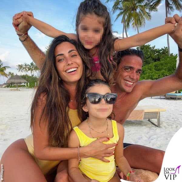 la famiglia Matri in vacanza alle Maldive 