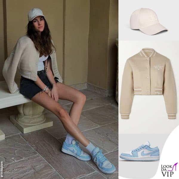 cappello Celine, giacca Givenchy, sneakers Nike 