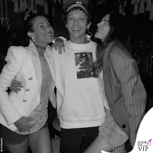 con Valentino Rossi e un'amica 