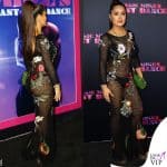 Salma Hayek con l'abito di rete alla premiere di Magic Mike