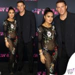 Salma Hayek con l'abito di rete alla premiere di Magic Mike