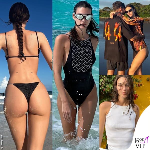 i look di vittoria ceretti in vacanza al mare con il marito