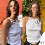 i look di vittoria ceretti in vacanza al mare con il marito