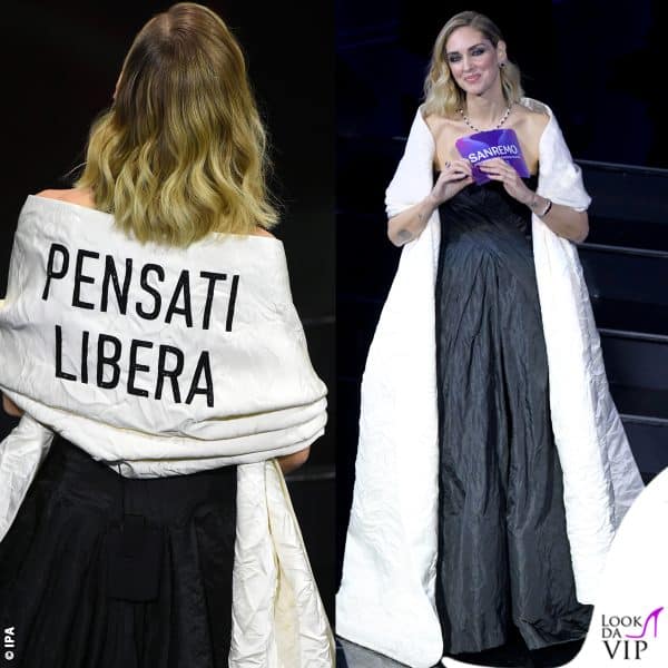 "Pensati libera": con queste parole Chiara Ferragni si presenta a Sanremo 