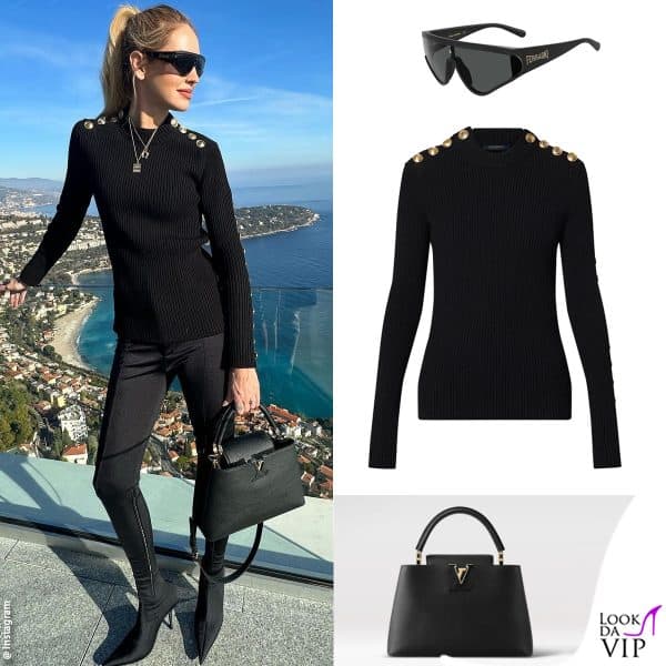 al mare con un outfit Louis Vuitton 