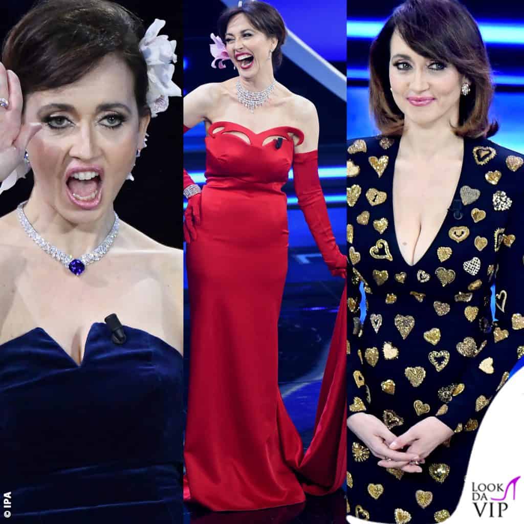 i look Moschino di Chiara Francini a Sanremo 2023