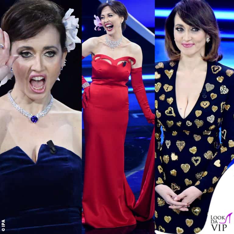 i look Moschino di Chiara Francini a Sanremo 2023
