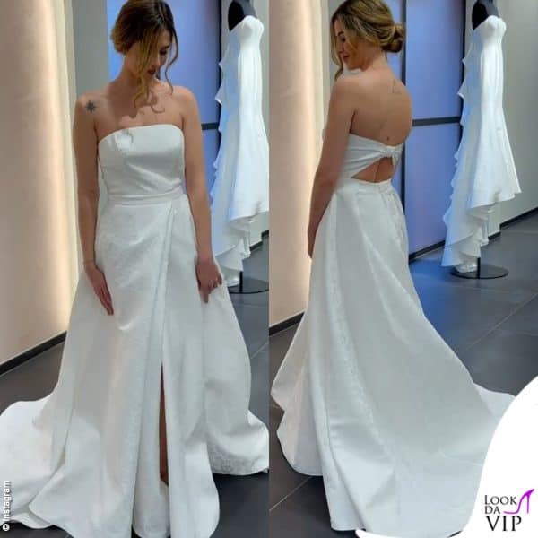 Francesca Ferragni alla prova dell'abito da sposa da Atelier Emé