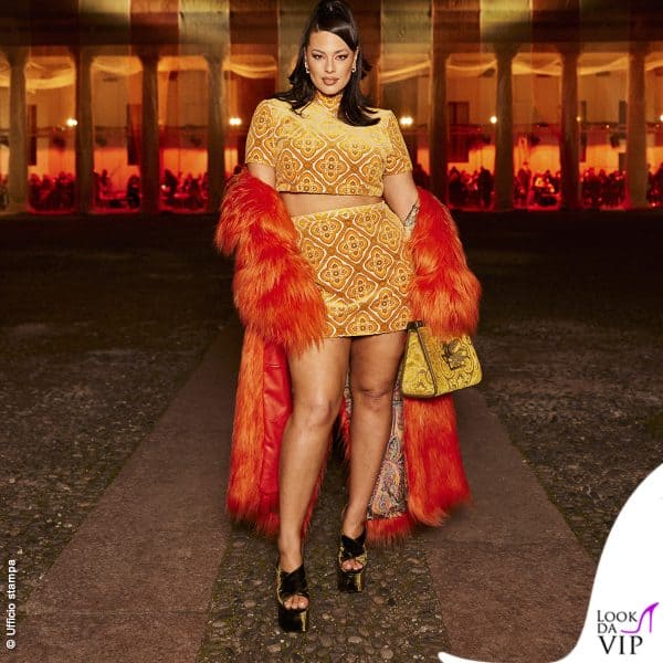 Look ispirato agni anni Sessanta per Ashley Graham in Etro