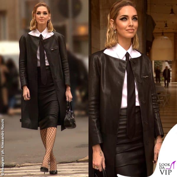 Chiara Ferragni in total look Prada