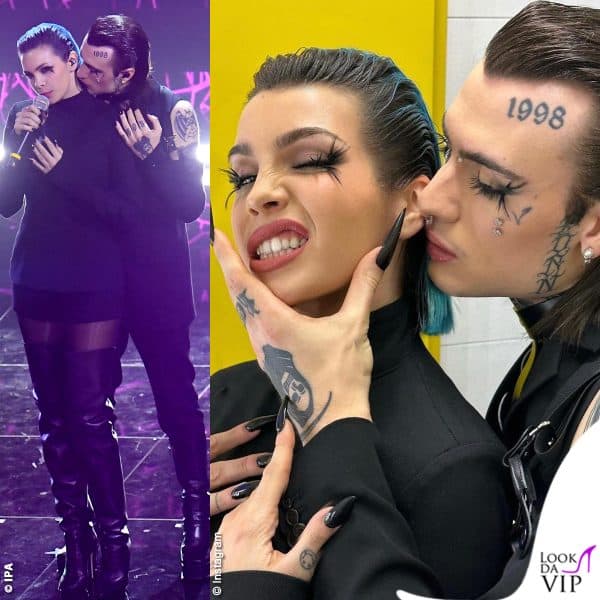 Unghie nere e ciclia extralong per Rose Villain e Rosa Chemical