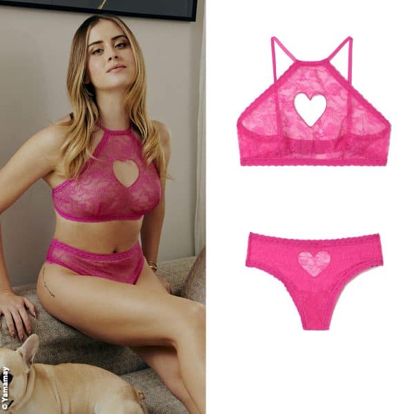 Cuori e rosa per la testimonial di San Valentino