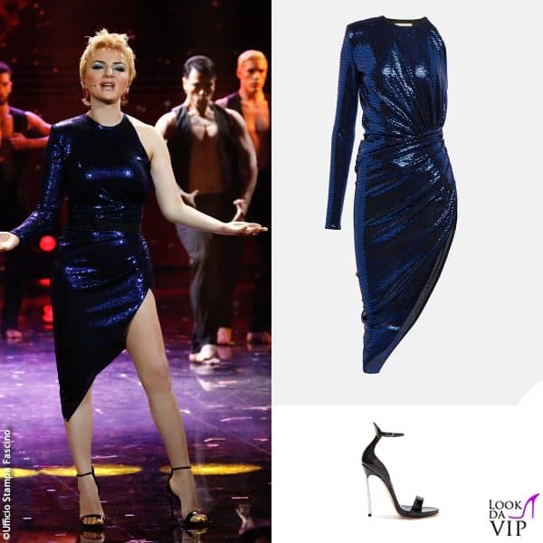 abito Alexandre Vauthier, sandali Casadei 