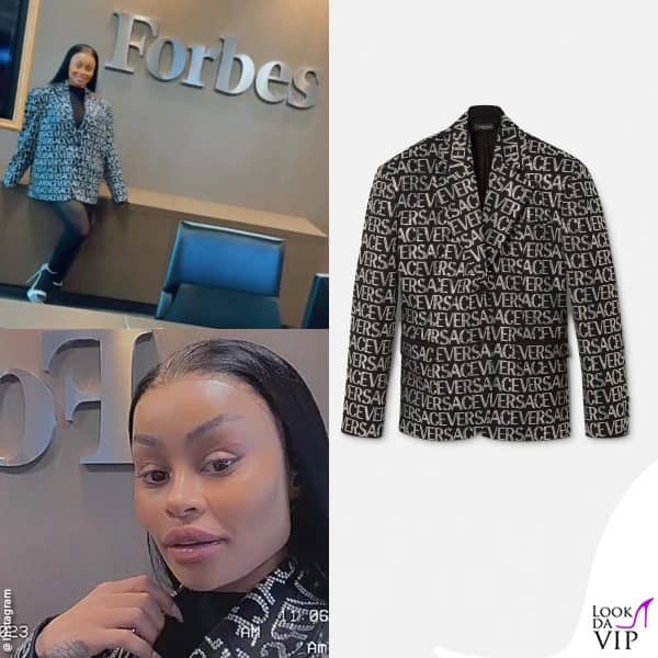 al naturale per un'intervista da "Forbes" (blazer Versace) 