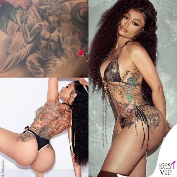 il tatuaggio con il diavolo che Blac Chyna sta facendo rimuovere 