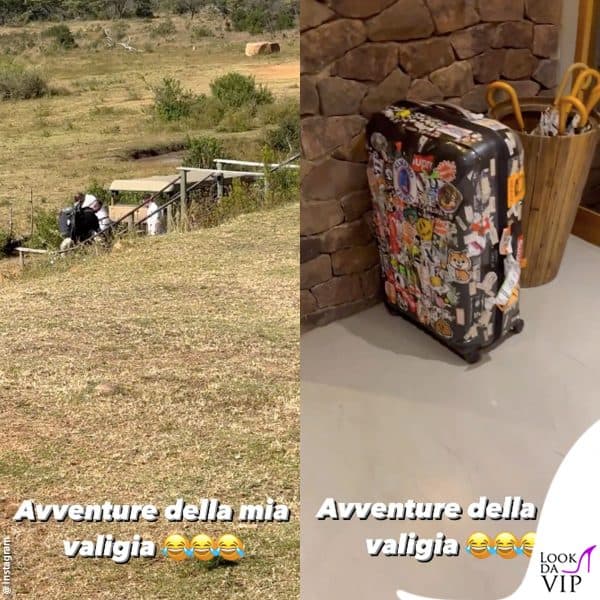 la valigia arriva finalmente al lodge 