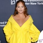 chrissy teigen in Monique lhuillier