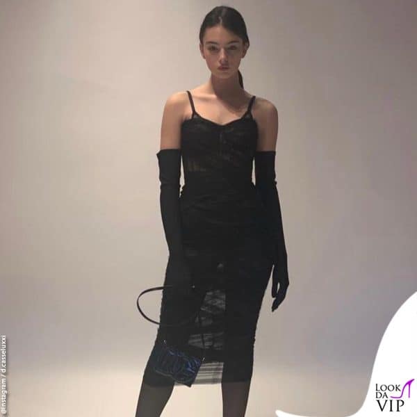 l'outfit per lo show Dolce&Gabbana 