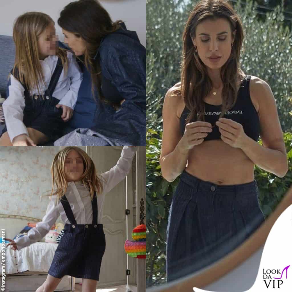 Elisabetta Canalis e Skyler Eva Perri nella campagna Emporio Armani