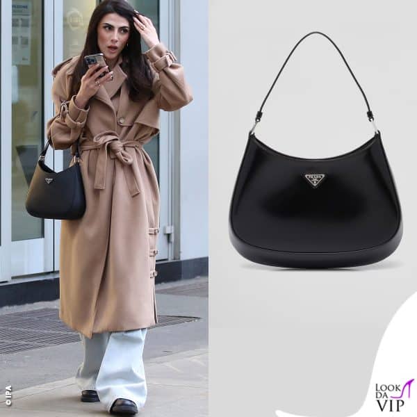 Borsa Prada e cappotto Jijil per Giulia Salemi