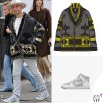 Joe Bastianich street style cardigan Alanui scarpe Nike